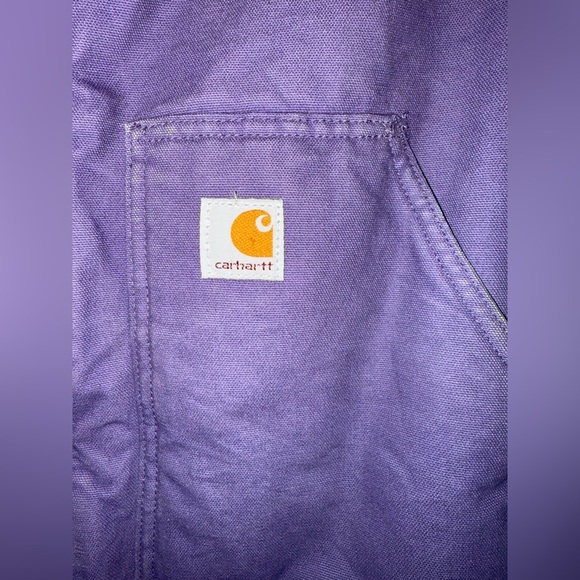 Carhartt Women's Sherpa Lined Sandstone Canyon Jacket Zip Front Purple Size XL - Picture 5 of 11
